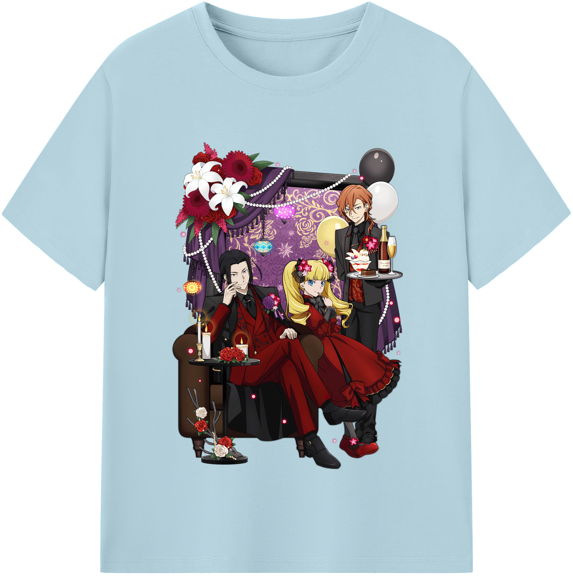 （画像用） 文豪ストレイドッグス Bungo Stray Dogs 綿100％半袖Tシャツ（フロントプリント）